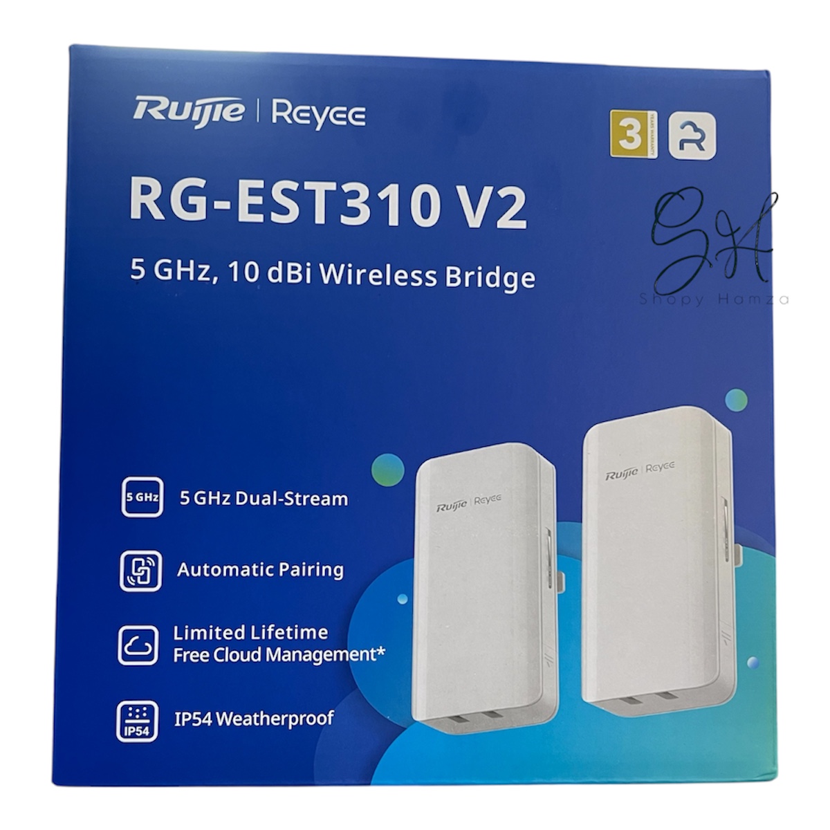 Ruijie Reyee RG-EST310 V2, 5 GHz, 1KM, 867 Mbps, 10 dbi
